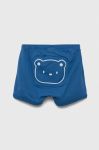 Бавовняні дитячі шорти United Colors of Benetton з принтом колір блакитний