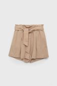 Дитячі шорти Birba&Trybeyond колір бежевий однотонні