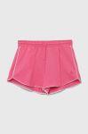 Дитячі бавовняні шорти United Colors of Benetton колір рожевий однотонні (3279847)