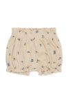 Бавовняні дитячі шорти Konges Sl?jd колір бежевий візерунок