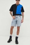 Джинсові шорти Karl Lagerfeld Jeans чоловічі колір блакитний (3091024)