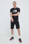 Бавовняні шорти The North Face колір чорний (3229536)
