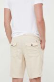 Лляні шорти Tommy Hilfiger колір бежевий (3174239)