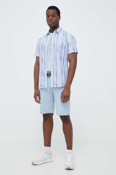 Джинсові шорти Sisley чоловічі колір блакитний (3300534)