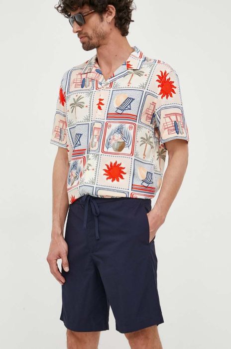 Бавовняні шорти United Colors of Benetton колір синій (3289073)