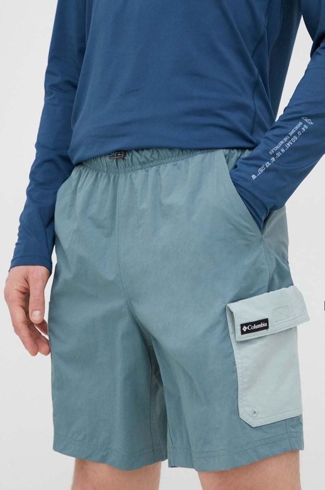 Шорти outdoor Columbia Summerdry колір блакитний
