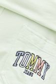 Бавовняні шорти Tommy Jeans колір зелений (3159997)