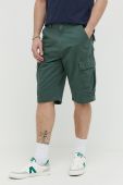 Бавовняні шорти Tommy Jeans колір зелений (3155443)