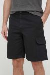 Шорти з домішкою льону PS Paul Smith колір чорний