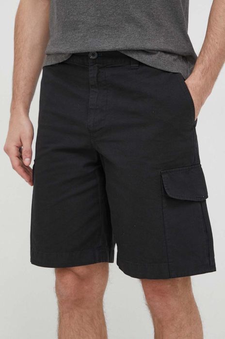 Шорти з домішкою льону PS Paul Smith колір чорний