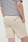 Лляні шорти Michael Kors колір бежевий