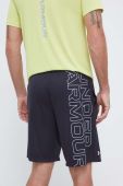 Шорти для тренувань Under Armour Tech Wordmark Graphic колір чорний