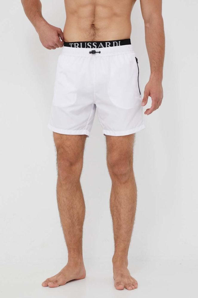 Купальні шорти Trussardi колір білий (3285886)