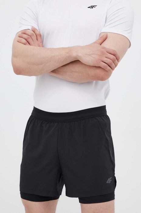 Шорти для бігу 4F колір чорний