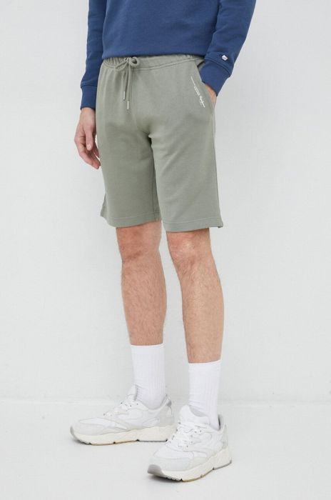 Бавовняні шорти Pepe Jeans David колір зелений