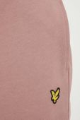 Бавовняні шорти Lyle & Scott колір рожевий