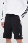 Бавовняні шорти adidas Originals Adicolor Classics 3-Stripes Cargo колір чорний IA6334-BLACK