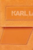 Замшева сумочка Karl Lagerfeld колір помаранчевий