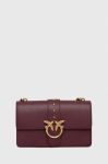 Шкіряна сумочка Pinko колір бордо (3439999)