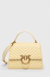 Шкіряна сумочка Pinko колір жовтий (3448037)