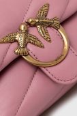 Шкіряна сумочка Pinko колір рожевий (3440037)