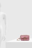 Шкіряна сумочка Pinko колір рожевий (3440037)