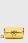 Шкіряна сумочка Pinko колір жовтий (2922616)