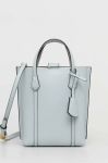Шкіряна сумочка Tory Burch колір блакитний (3023571)
