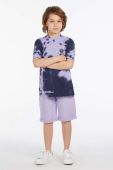 Дитяча бавовняна футболка Guess колір фіолетовий візерунок (2933918)