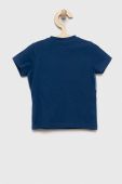Дитяча бавовняна футболка Guess з принтом колір блакитний (3009506)