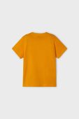 Дитяча бавовняна футболка Mayoral колір помаранчевий з принтом (2932321)