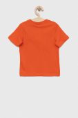 Бавовняна футболка для немовлят Birba&Trybeyond колір помаранчевий з аплікацією