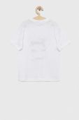 Дитяча бавовняна футболка Birba&Trybeyond колір білий з принтом (3095980)