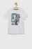 Дитяча бавовняна футболка Birba&Trybeyond колір білий з принтом (3218658)