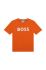 Дитяча бавовняна футболка BOSS колір помаранчевий з принтом (3072045)