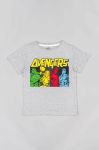 Дитяча бавовняна футболка zippy x Marvel з принтом колір сірий (3119231)