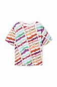 Дитяча бавовняна футболка Desigual візерунок колір барвистий (3046811)