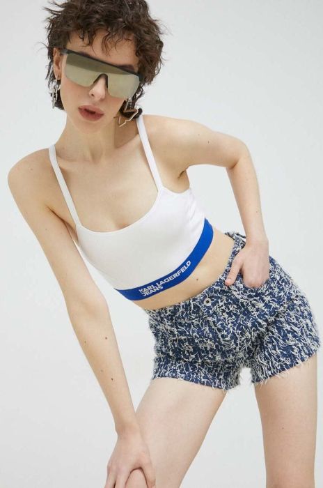 Бюстгальтер Karl Lagerfeld Jeans жіночий колір білий