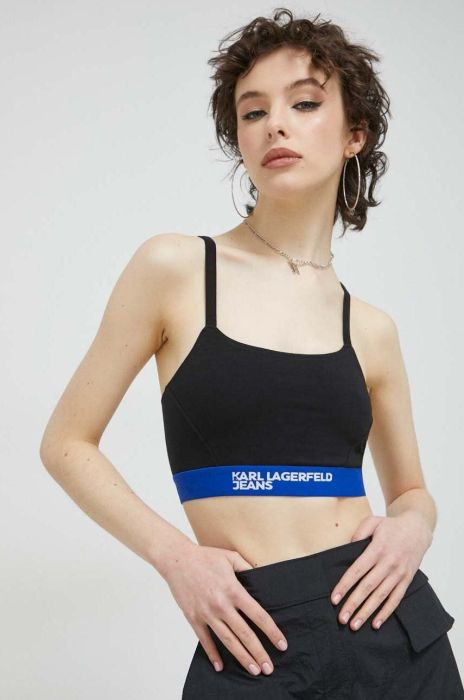 Бюстгальтер Karl Lagerfeld Jeans жіночий колір чорний
