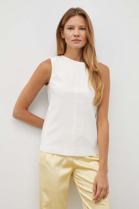 Блузка Tiger Of Sweden жіноча колір бежевий однотонна