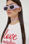 Бавовняна футболка Love Moschino колір білий (3285961)