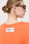 Бавовняна футболка Guess x Banksy колір помаранчевий