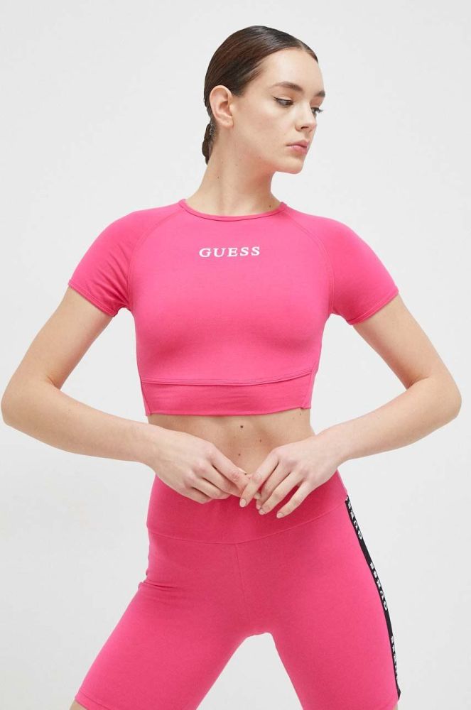 Футболка Guess жіночий колір рожевий (2966937)