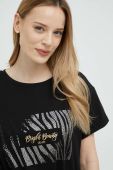 Бавовняна футболка Liu Jo колір чорний (2920269)