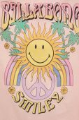 Бавовняна футболка Billabong X SMILEY колір помаранчевий