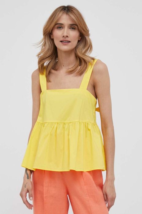 Блузка United Colors of Benetton колір жовтий (3307156)