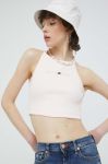 Топ Tommy Jeans жіночий колір рожевий (3083579)