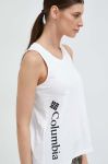 Бавовняний топ Columbia колір білий