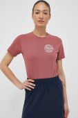 Бавовняна футболка Jack Wolfskin 10 колір рожевий