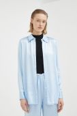 Сорочка R?sum? жіноча relaxed класичний комір колір блакитний (3163882)